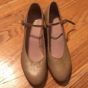 Bloch deep tan character shoes size 9